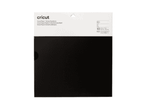 cricut 2008316 smart sticker cardstock 33 x 33cm, 10 sheets, black
