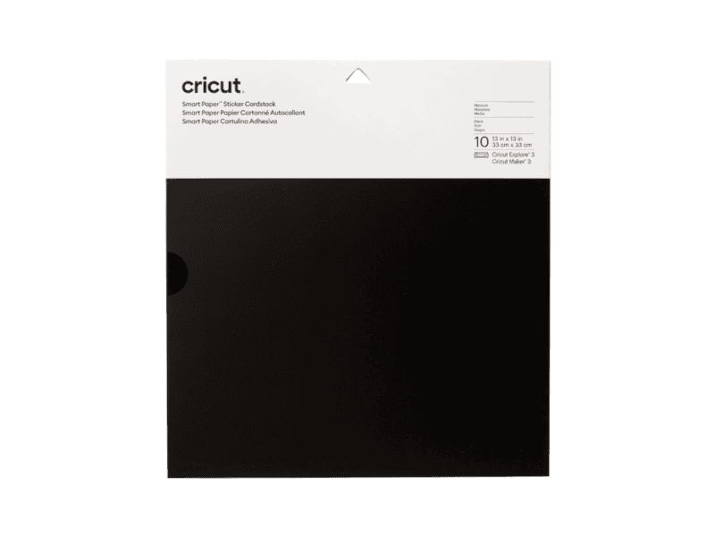 cricut 2008316 smart sticker cardstock 33 x 33cm, 10 sheets, black cricut 2008316 smart sticker cardstock 33 x 33cm, 10 sheets, black
