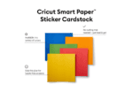 2008318 cricut smart sticker cardstock 33x33cm 10 sheets (brilliant bows)