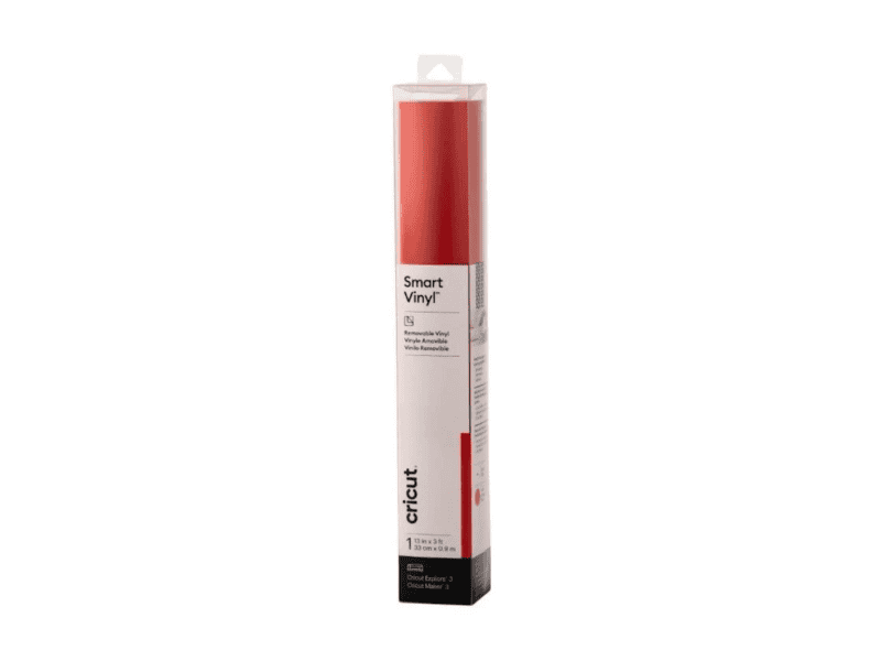 2008646 cricut smart vinyl removable 33x91cm 1 sheet (red)