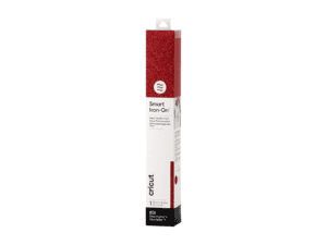 cricut 2008675 smart iron on 33x91cm 1 sheet (glitter red)