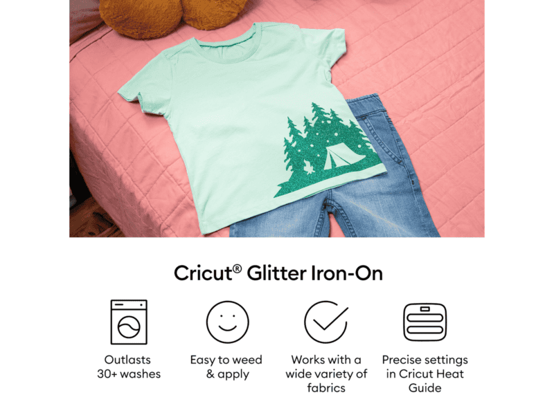2011335 cricut glitter iron on 30x48cm (black)