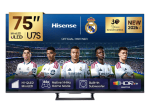 hisense ledn75u7s 75' inch tv | hi qled miniled | 144hz game mode | 240hsr | built in subwoofer