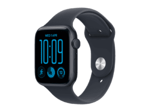 apple watch se 3 gps 40mm midnight aluminium case with navy blue sport band m/l, model a3324