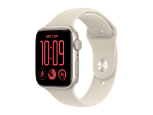 apple watch se 3 gps 40mm starlight aluminium case with sand sport band m/l, model a3324