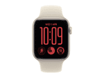 apple watch se 3 gps 40mm starlight aluminium case with sand sport band m/l, model a3324