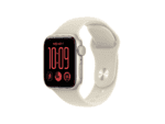 apple watch se 3 gps 44mm starlight aluminium case with sand sport band m/l, model a3325