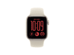 apple watch se 3 gps 44mm starlight aluminium case with sand sport band m/l, model a3325