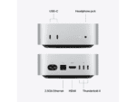 mac mini: apple m6 chip with 12 core cpu and 12 core gpu, 16gb, 256gb ssd silver, model a3534