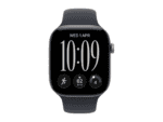 apple watch series 12 gps 46mm space grey aluminium case with navy blue sport band s/m, model a3584