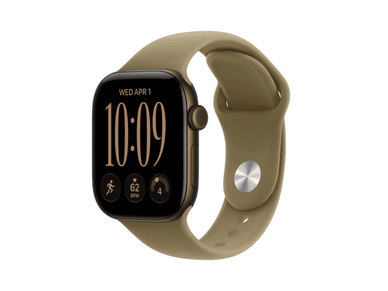 apple watch series 12 gps + cellular 46mm dark bronze aluminium case with olive sport band m/l apple watch series 12 gps + cellular 46mm dark bronze aluminium case with olive sport band m/l