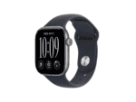 apple watch series 12 gps + cellular 46mm space grey aluminium case with navy blue sport band m/l, model a3587
