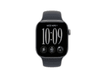 apple watch series 12 gps + cellular 46mm space grey aluminium case with navy blue sport band m/l, model a3587