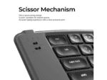 keychron b11 pro ultra slim wireless foldable keyboard alice layout space gray