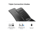 keychron b11 pro ultra slim wireless foldable keyboard alice layout space gray