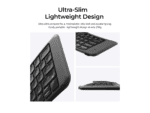 keychron b11 pro ultra slim wireless foldable keyboard alice layout space gray