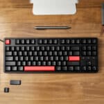 keychron c3 pro qmk/via wired mechanical keyboard (80% layout, red switches, abs keycaps)