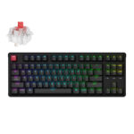 keychron c3 pro 8k qmk rgb wired mechanical keyboard (80% layout, red super switch hot swappable)