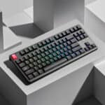 keychron c3 pro 8k qmk rgb wired mechanical keyboard (80% layout, red super switch hot swappable)