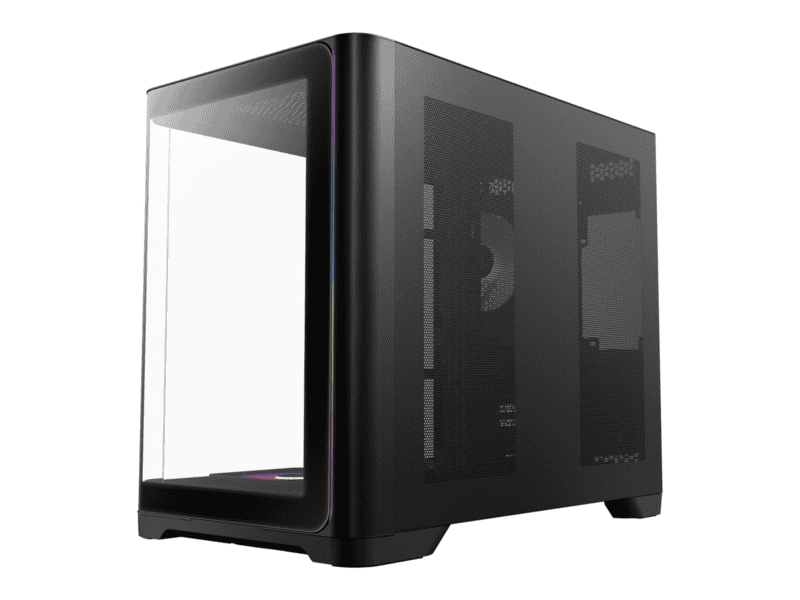 antec c5 curved argb atx | micro atx | itx argb dual chamber mid tower gaming chassis black