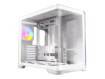 antec c5 curved argb atx | micro atx | itx argb dual chamber mid tower gaming chassis white
