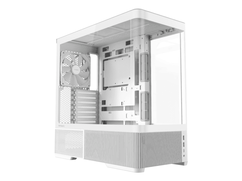 antec c6 curved air atx | micro atx | itx mid tower gaming chassis white