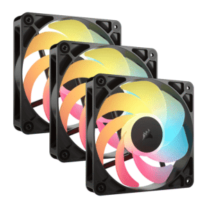 corsair rs120 r argb 120mm pwm reverse fans triple pack black