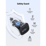 ugreen car charger fast charging 30w 2ports