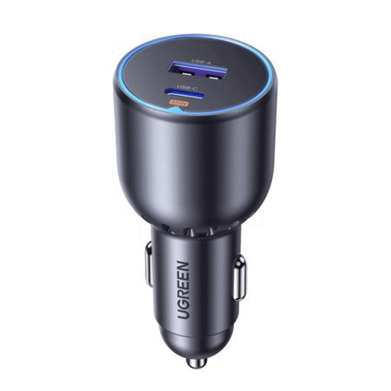 ugreen 63w type c + usb a fast car charger