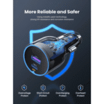 ugreen 63w type c + usb a fast car charger