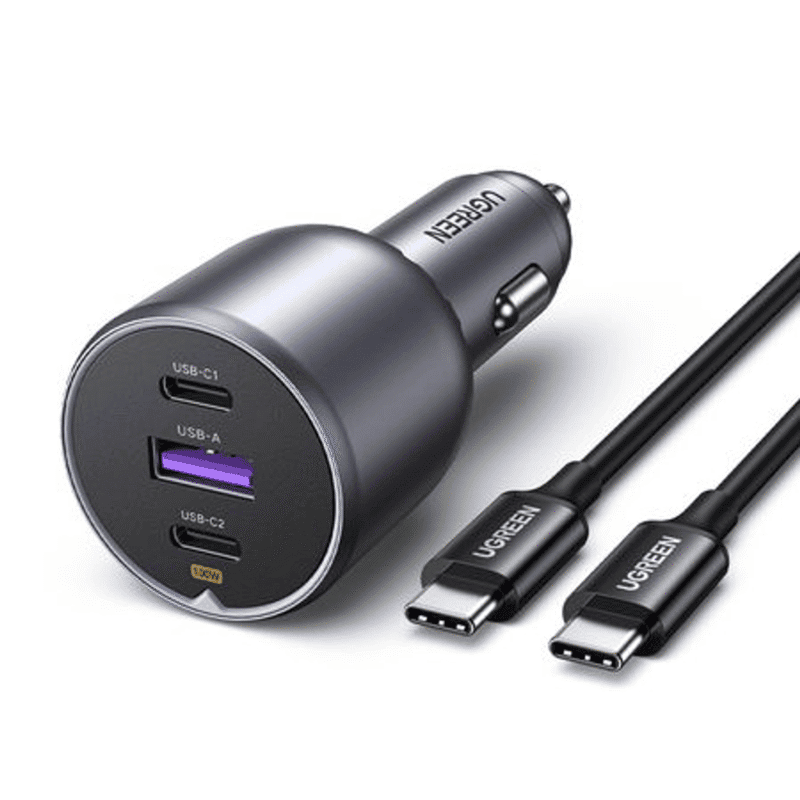 ugreen 130w usb c 3 port car charger