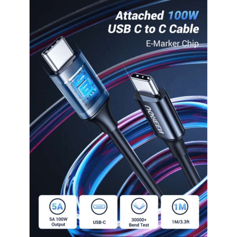 ugreen 130w usb c 3 port car charger