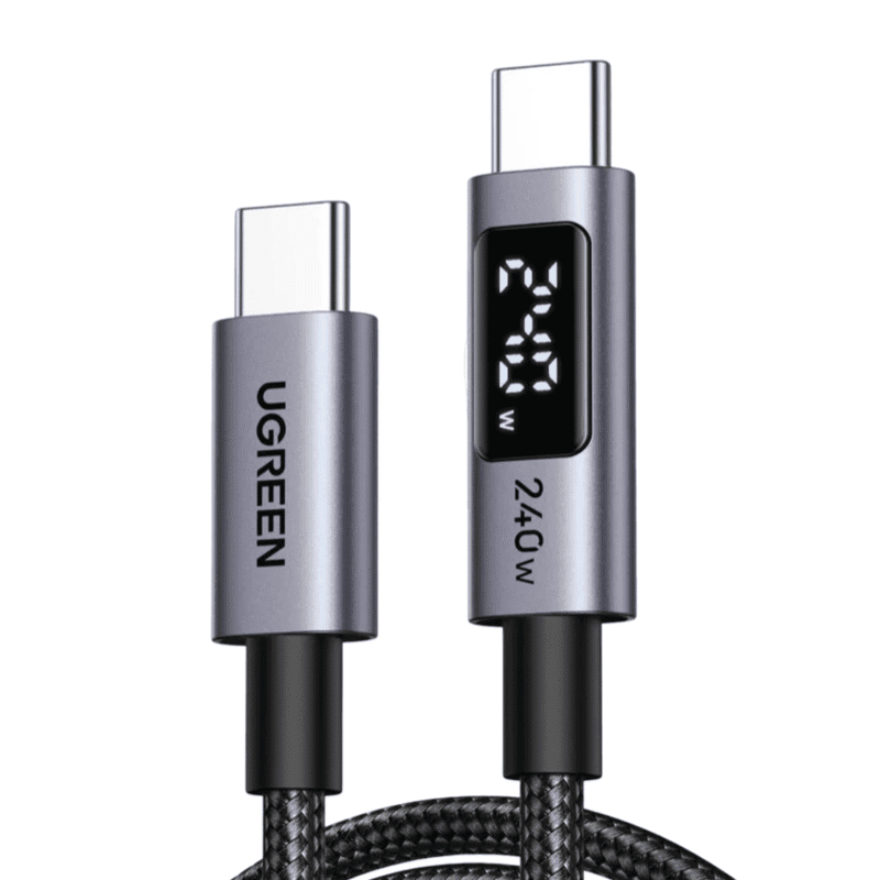 ugreen 240w usb type c cable with led display 2m