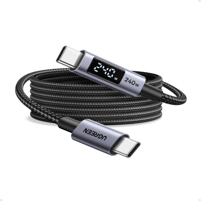 ugreen 240w usb type c cable with led display 2m