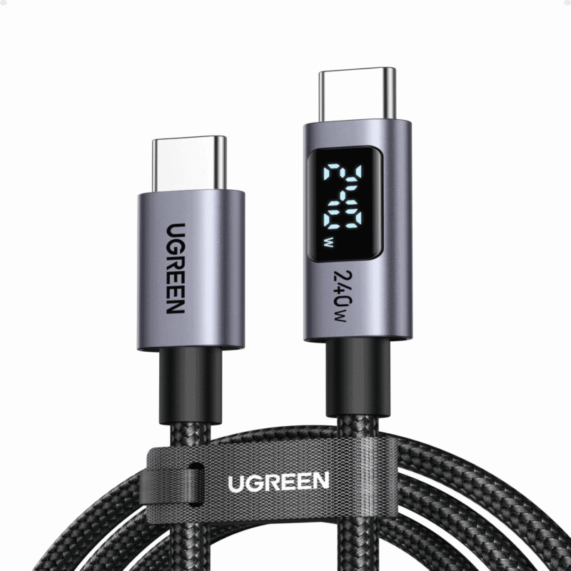ugreen 240w usb type c cable with led display 2m