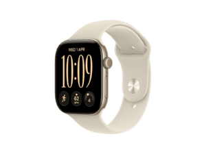 apple watch series 12 gps 42mm light gold aluminium case with sand sport band s/m, model a3581