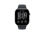 apple watch series 12 gps 46mm space grey aluminium case with navy blue sport band m/l, model a3584