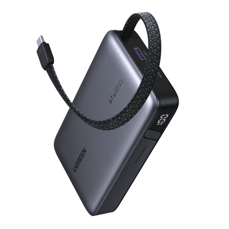 ugreen 20000mah 67w nexode power bank with built in cable ugreen 20000mah 67w nexode power bank with built in cable