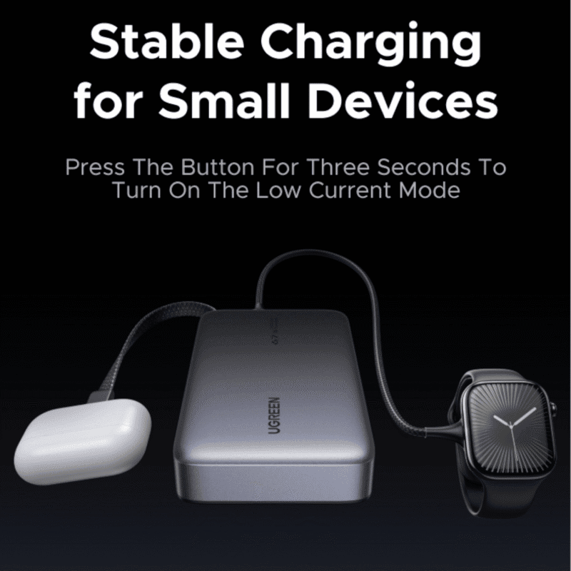 ugreen 20000mah 67w nexode power bank with built in cable