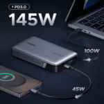 ugreen nexode 145w 20000mah power bank with built in usb type c cable