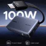 ugreen nexode 145w 20000mah power bank with built in usb type c cable