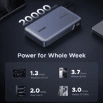 ugreen nexode 145w 20000mah power bank with built in usb type c cable