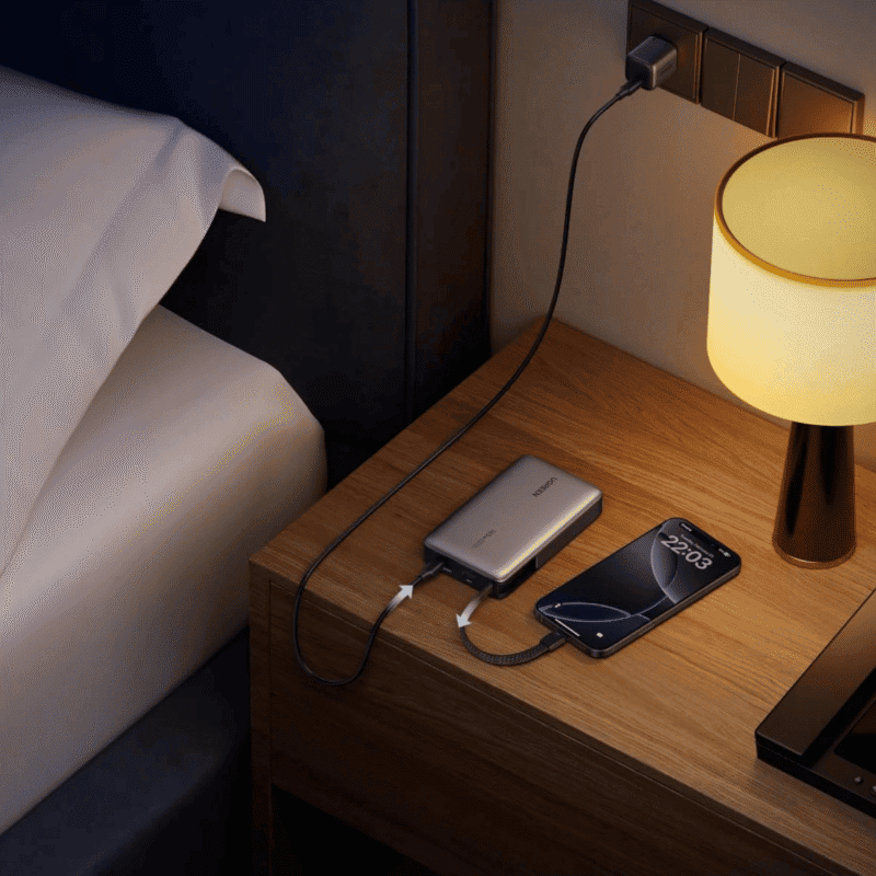 ugreen nexode 145w 20000mah power bank with built in usb type c cable