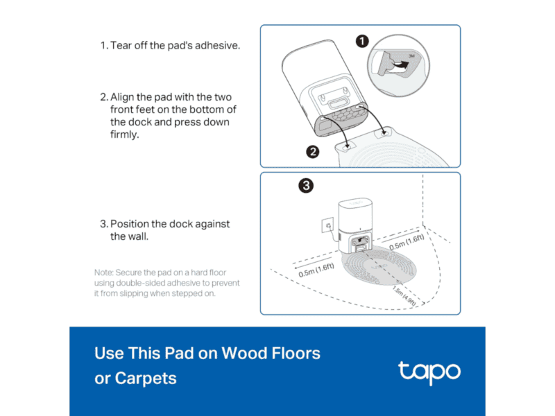 tp link tapo robot vacuum waterproof mat