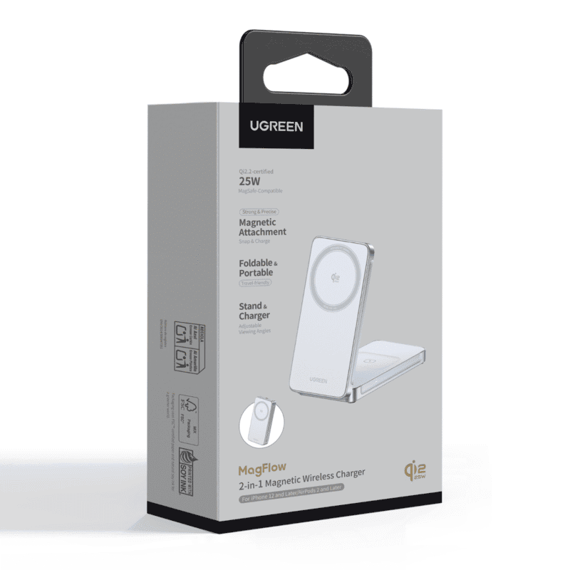 ugreen 25w 2 in 1 magnetic wireless charger